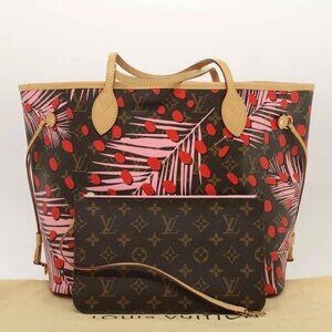 LOUIS VUITTON Monogram Jungle Dot Neverfull MM Tote Bag